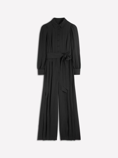 BODEN Button Up Palazzo Jumpsuit-Black