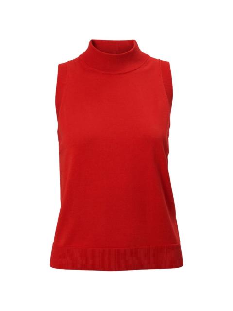 CAROLINA HERRERA sleeveless mock-neck top
