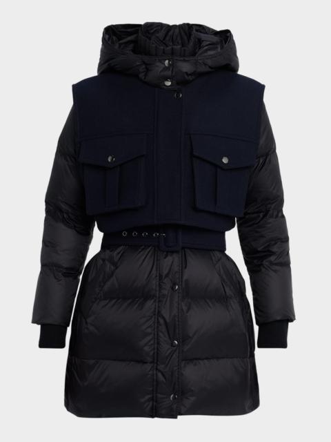 VERONICA BEARD Jarvis Layered Puffer Jacket