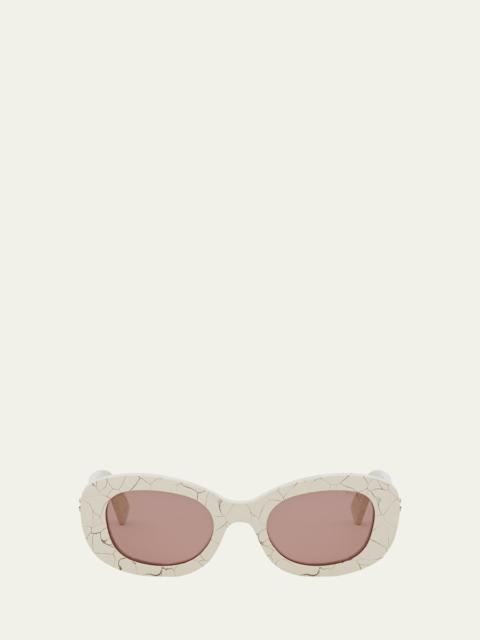 BVLGARI B.ZERO1 Oval Acetate and Nylon Sunglasses