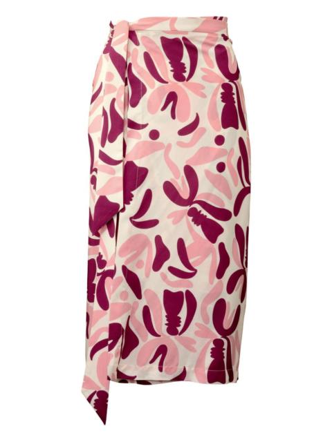 ADRIANA DEGREAS bold floral sarong