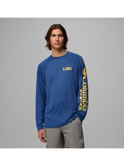Columbia Men's Collegiate PFG Terminal Tackle Long Sleeve Shirt - LSU