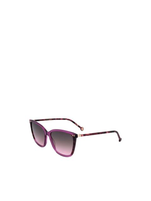 CAROLINA HERRERA tortoiseshell-effect square-frame sunglasses