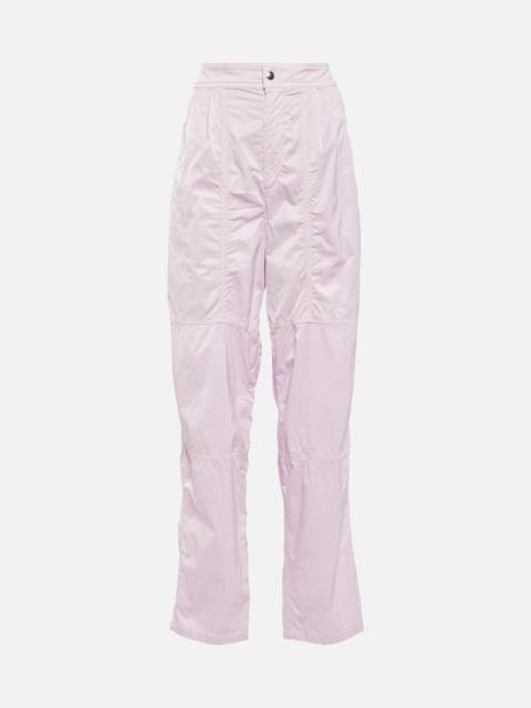 Low-rise straight pants