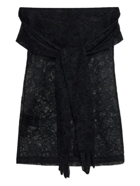 VETEMENTS lace-bow top