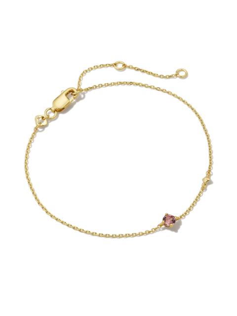 KENDRA SCOTT Maisie 18k Gold Vermeil October Delicate Chain Bracelet