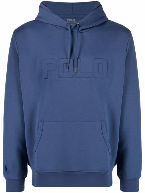 Polo Ralph Lauren embossed-logo drawstring hoodie