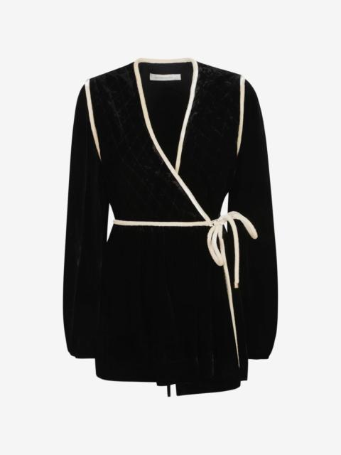 Zimmermann quilted velvet jacket