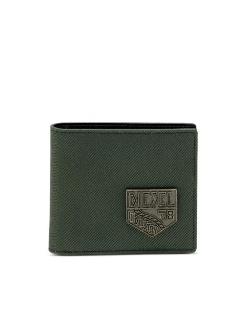 Diesel logo-patch bi-fold wallet