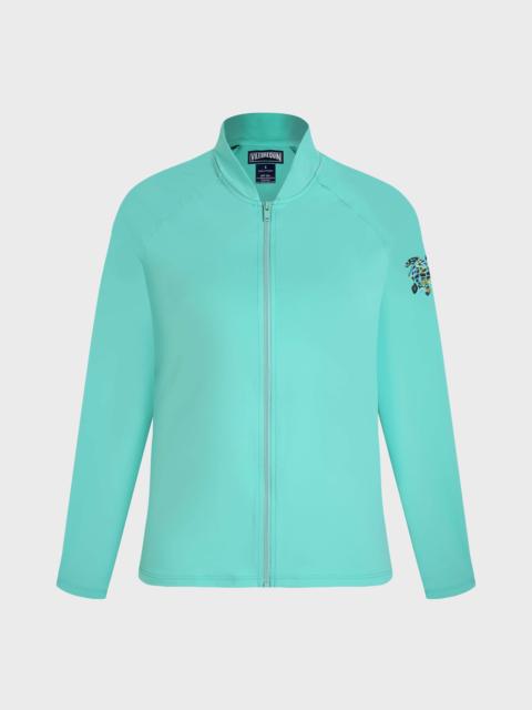 Vilebrequin WOMEN ZIPPED LONG SLEEVES RASHGUARD TOP SOLID