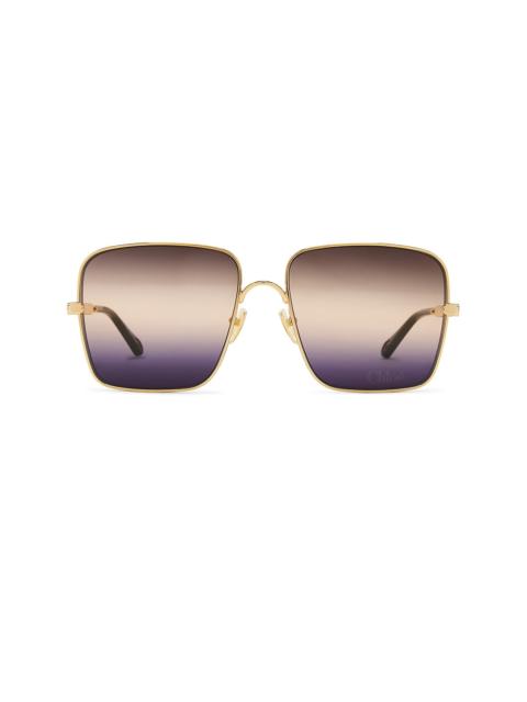 Chloé Aly Square Sunglasses