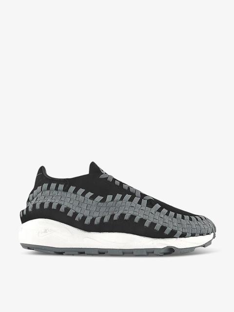 Air Footscape suede and woven low-top trainers