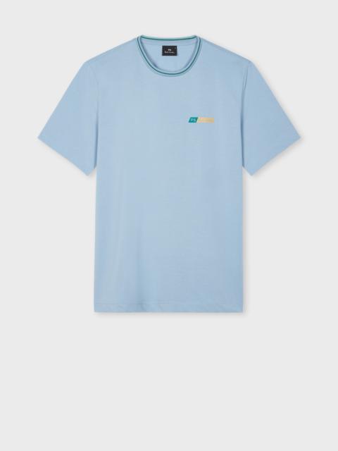 Paul Smith Pale Blue Regular-Fit Cotton Logo T-Shirt