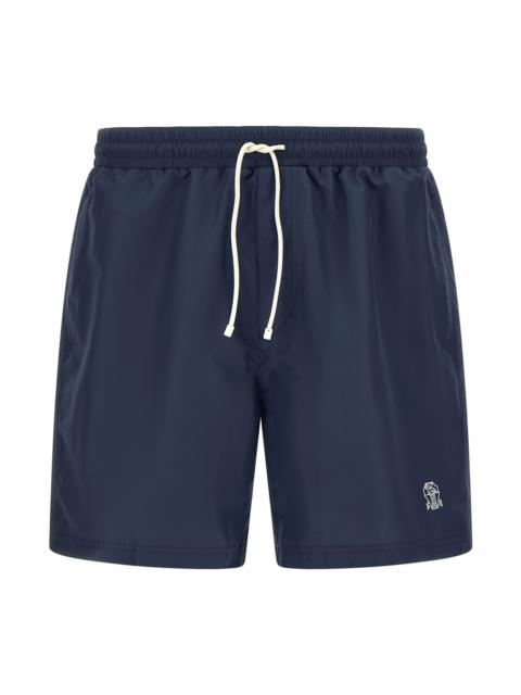 Logo embroidery swimsuit