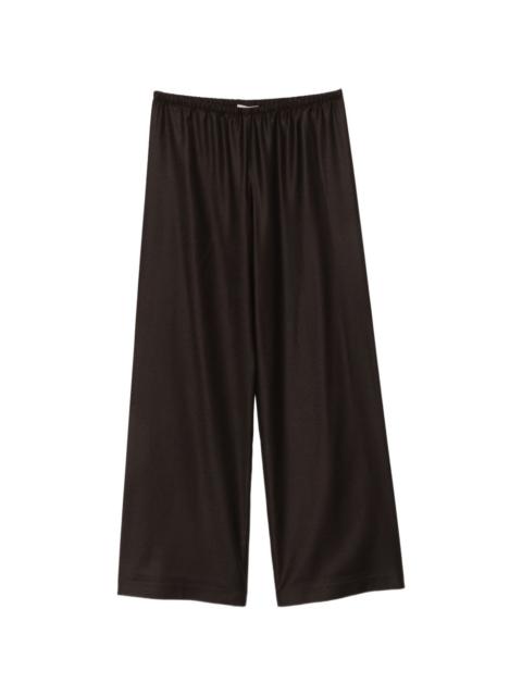 Herno elasticated wide-leg trousers