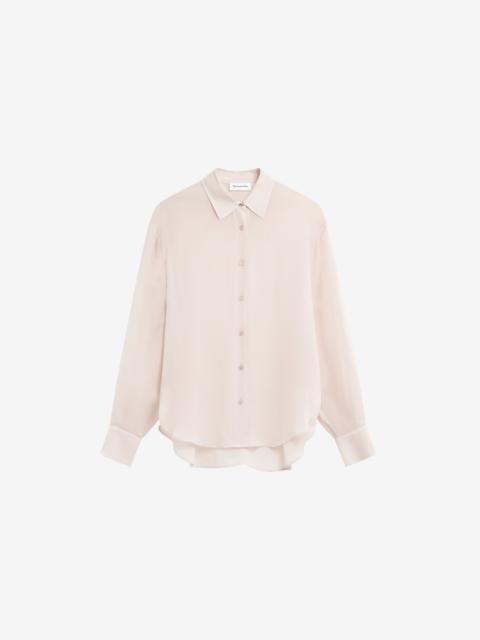 The Frankie Shop Peri Georgette Shirt - Faded Pink