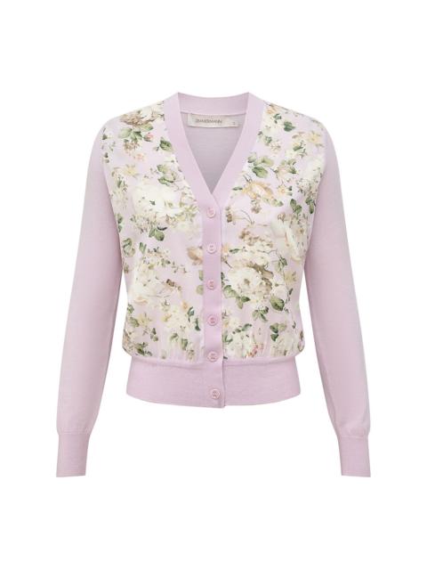 Zimmermann CLASH PRINTED SILK CARDIGAN