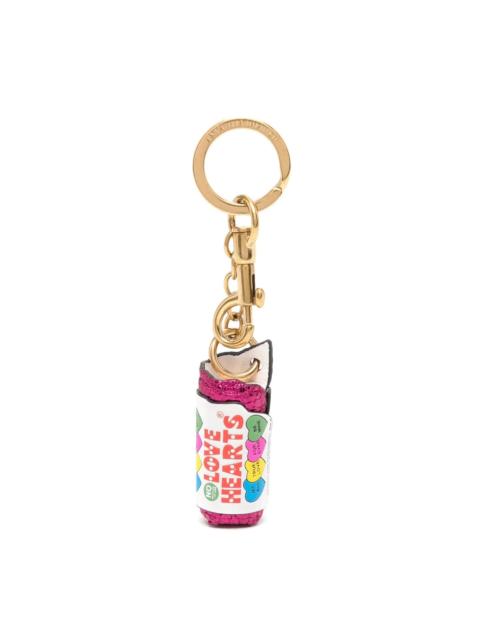 Anya Hindmarch love-hearts leather keyring