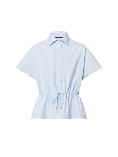 Louis Vuitton Drawstring Waist Cotton Poplin Shirt