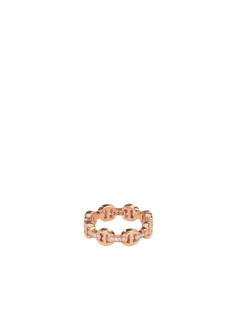HOORSENBUHS® DAME TRI-LINK DIAMOND BRIDGES RING ROSE GOLD