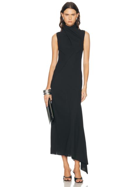THE ATTICO Turtleneck Midi Dress