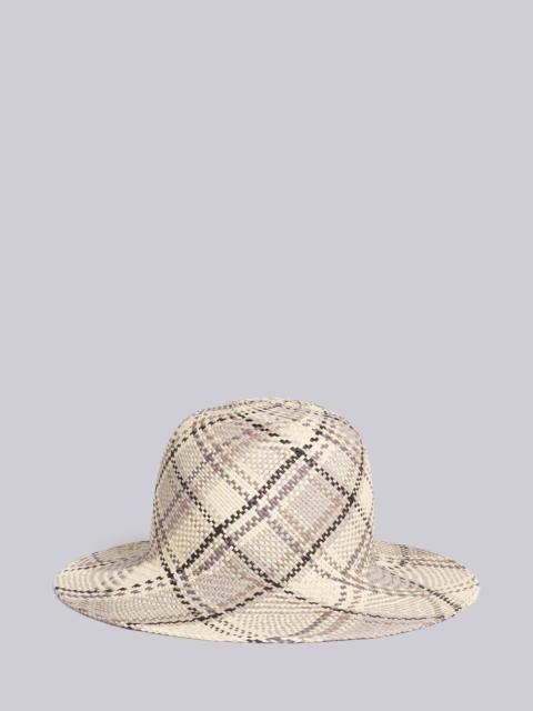 Straw Madras Sun Hat
