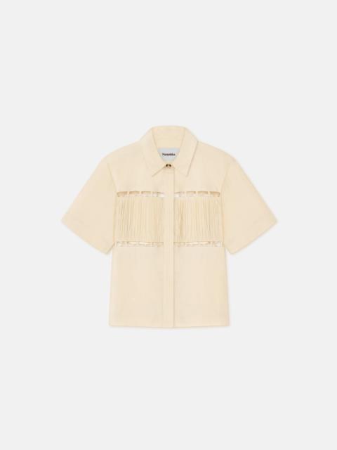 Nanushka Pleated Poplin Shirt