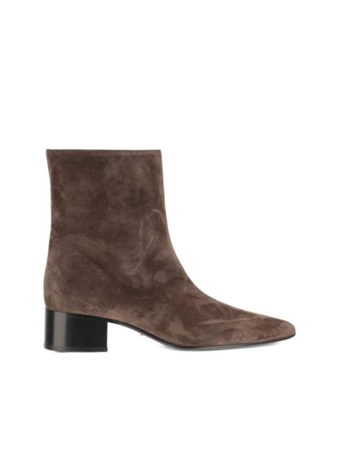 KHAITE suede ankle boots