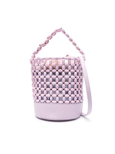 bead-embellished bucket bag