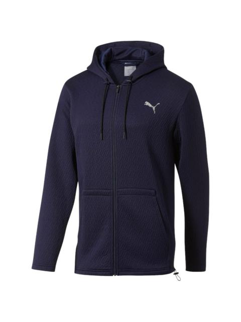 PUMA logo-detail long-sleeve hoodie