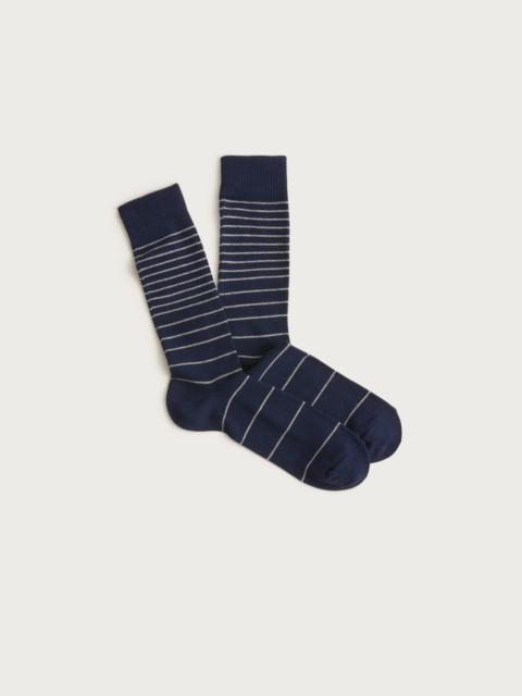 J.CREW Microstripe socks