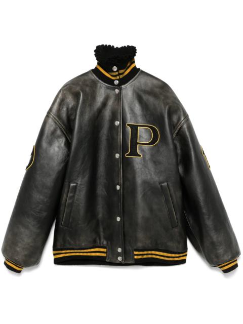 Prada Leather Bomber Jacket