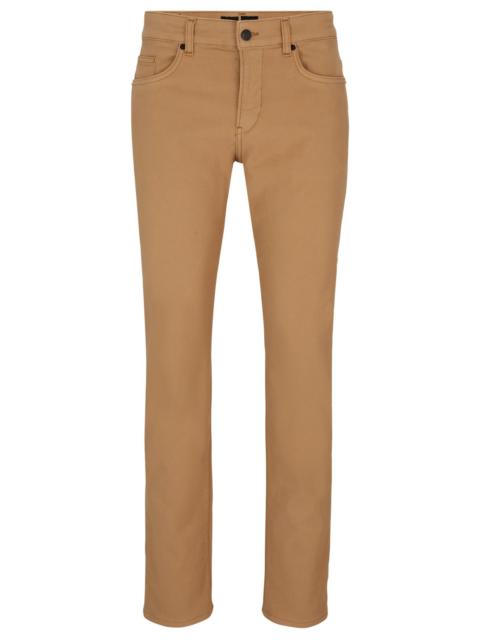 BOSS SLIM-FIT JEANS IN KNITTED DENIM