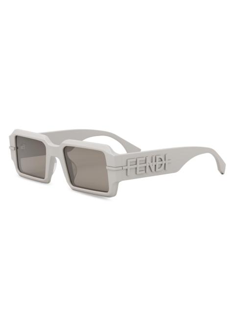 FENDI Women's Fendigraphy 52MM Rectangular Sunglasses - Grey