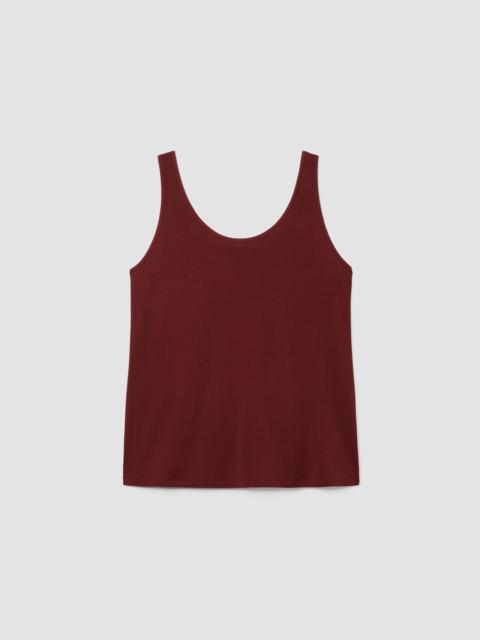 EILEEN FISHER Stretch Silk Jersey Scoop Neck Tank