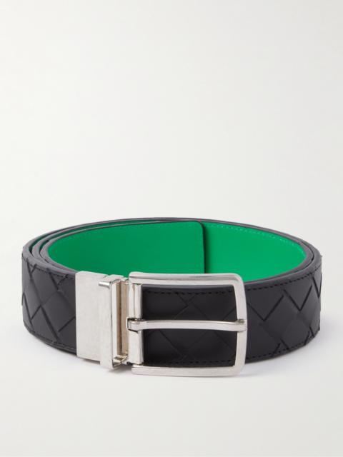 Bottega Veneta 3.5cm Reversible Intrecciato Leather Belt