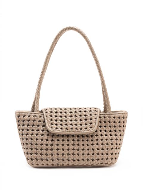 Elleme Courrier Tote Woven Leather Taupe