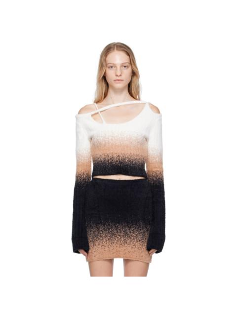 OTTOLINGER White & Pink Gradient Sweater