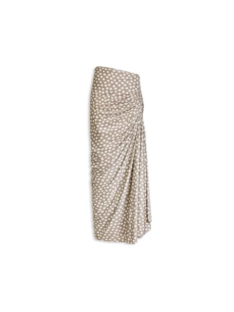 Alaïa POLKA DOTS GATHERED SKIRT
