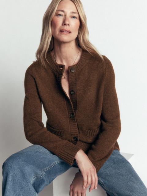 BODEN Marta Merino Wool Cardigan-Raw Umber