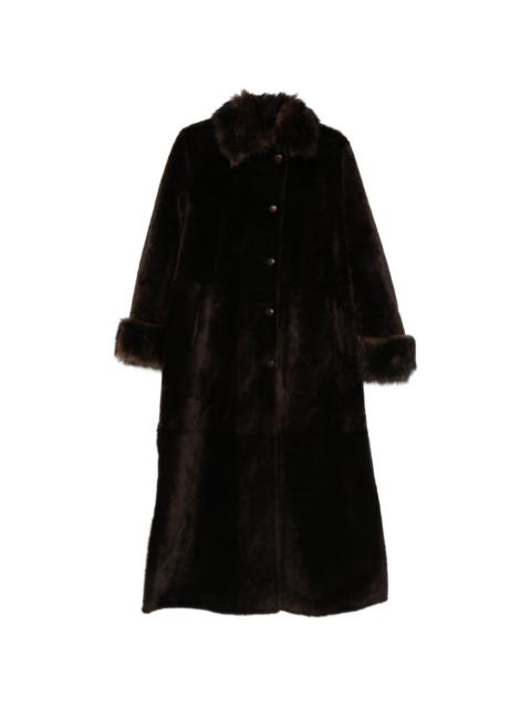 NOUR HAMMOUR Enya buttoned collared coat