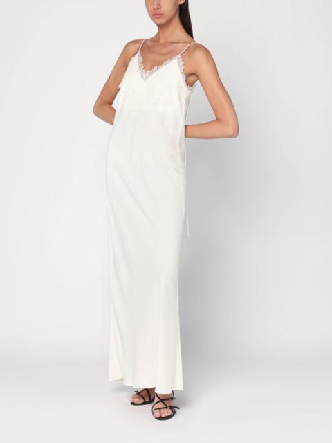 RÓHE Cream-colored slip dress with lace