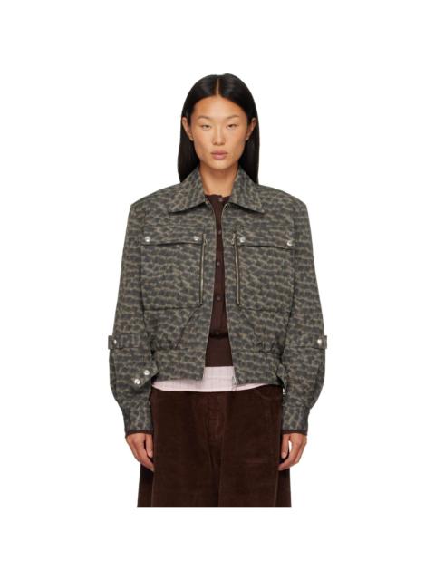 Kiko Kostadinov Green Peregrine Jacket