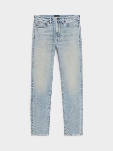 TODD SNYDER High-Rise Slim Fit Jean in Light Indigo