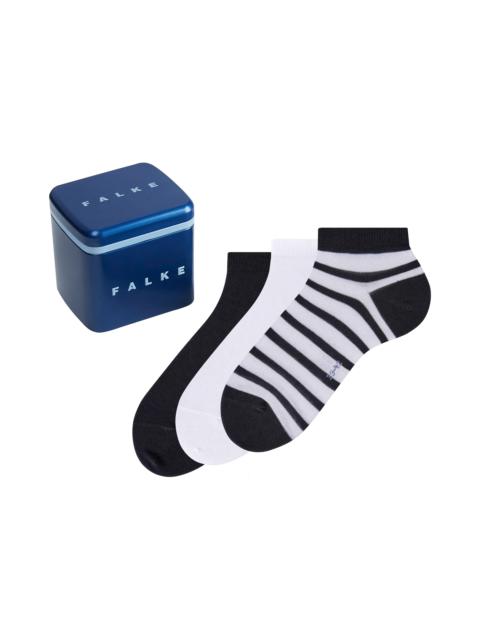 FALKE Assorted 3-Pack No-Show Happy Socks Gift Box