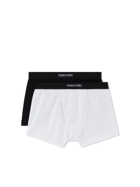 COTTON BOXER BRIEFS TWO PACK