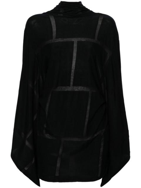 Yohji Yamamoto draped cardi-coat