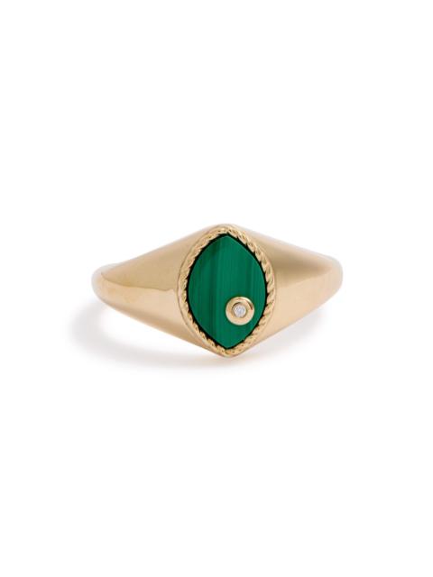 Yvonne Léon Yvonne Leon Baby Chevalière Marquise 9kt Gold Pinky Ring