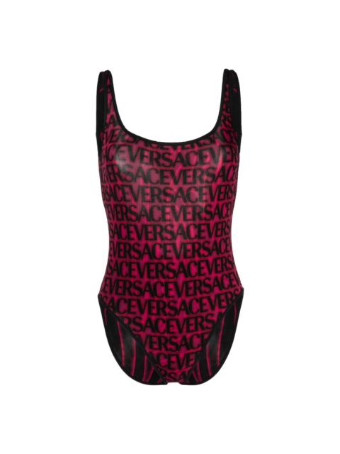 reversible open-back swimsuit