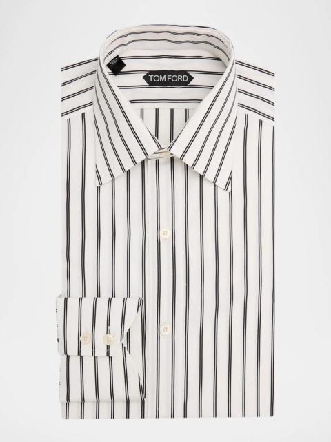 TOM FORD Men's Striped Cotton Dress Shirt